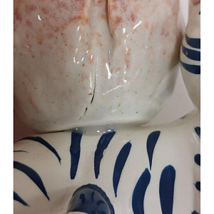 Набор подсвечников Bloomingville "Rory", 2 шт, полоски на белом (уцененный)